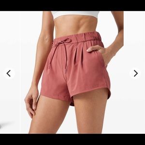 Lululemon Stroll at Sundown 3” shorts Cherry Tint